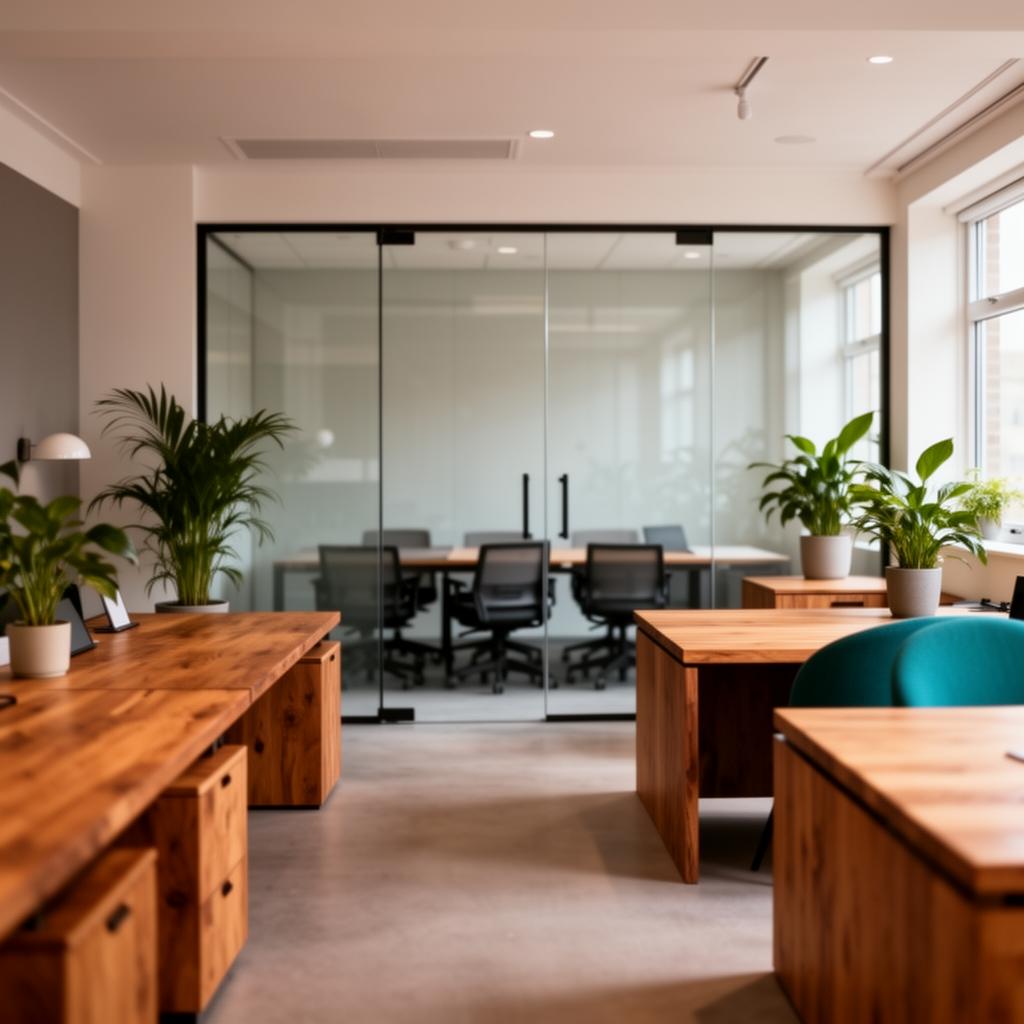 Modern open-plan accountancy office